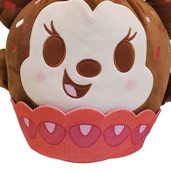 Disney Parks Munchlings Minnie Mouse Strawberry Cupcake 17" Plush Baked Treats - Picture 9 of 10